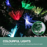 Christabelle 1.2m Pre-Lit Fibre Optic Artificial Christmas Tree with Multicolour Twinkling Star Lights