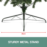 Christabelle 1.5m Pre-Lit LED Artificial Christmas Tree with Snow Tipped Needles Pine Cones Stand