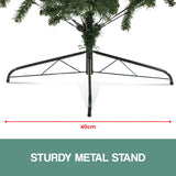 Christabelle 1.8m Pre-Lit LED Artificial Christmas Tree with Snow Tipped Needles Pine Cones Stand
