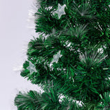 Christabelle 1.8m Pre-Lit Fibre Optic Artificial Christmas Tree with Multicolour Twinkling Star Lights