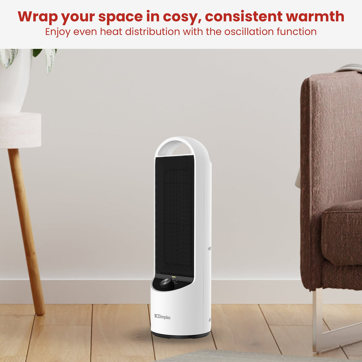 Dimplex 2kW Personal DC Ceramic Heater in Black and White