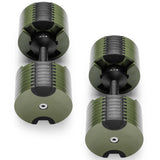 Powertrain Eon Dial-Up 90KG Adjustable Dumbbells Pair - Green