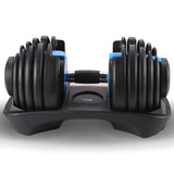 Powertrain  24KG Adjustable Home Gym Dumbbell - Blue
