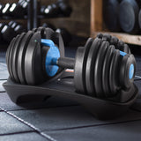 Powertrain  24KG Adjustable Home Gym Dumbbell - Blue
