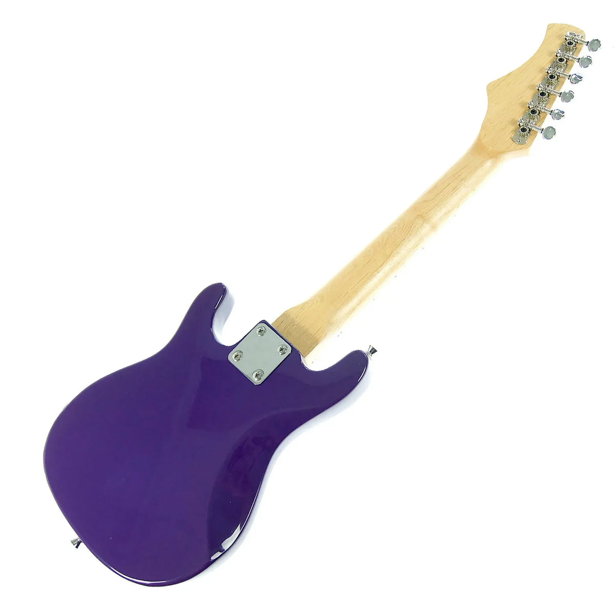 Karrera Kids Electric Guitar Junior Beginner Double Cutaway Scaled-Down Instrument for Children - Purple