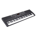 Karrera 61-Key Electronic Piano Keyboard with Stand - Portable Digital Music Instrument for Beginners Black