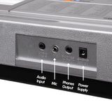 Karrera 61 Keys Electronic Keyboard Teaching Piano with Electric Stand in Silver CHJ-61