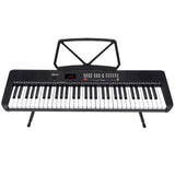 Karrera 61 Key Digital Piano Electronic Keyboard with Adjustable Folding Stand & Music Rest for Beginners Black