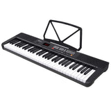 Karrera 61 Key Digital Piano Electronic Keyboard with Adjustable Folding Stand & Music Rest for Beginners Black