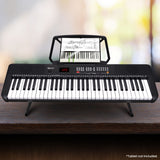 Karrera 61 Key Digital Piano Electronic Keyboard with Adjustable Folding Stand & Music Rest for Beginners Black