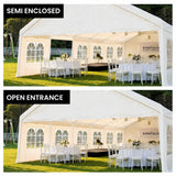 Wallaroo 6x12m Outdoor Event Marquee Gazebo Party Wedding Tent - White