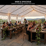 Wallaroo 6x6m Outdoor Event Marquee Gazebo Party Wedding Tent - White