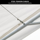 Wallaroo 6x6m Outdoor Event Marquee Gazebo Party Wedding Tent - White