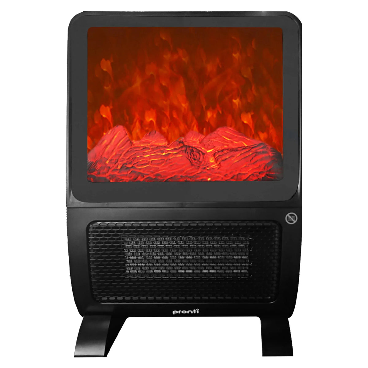 Pronti 2000W PTC Ceramic Electric Portable Space Heater with 3D Flame Effect, Remote Control, Timer & Air Filter