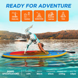 Kahuna Hana 10FT Inflatable Stand Up Paddle Board Set - Non-Slip iSUP Paddleboard with Backpack Paddle Pump Leash