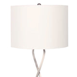 Sarantino Contemporary Table Lamp In Nickel Finish