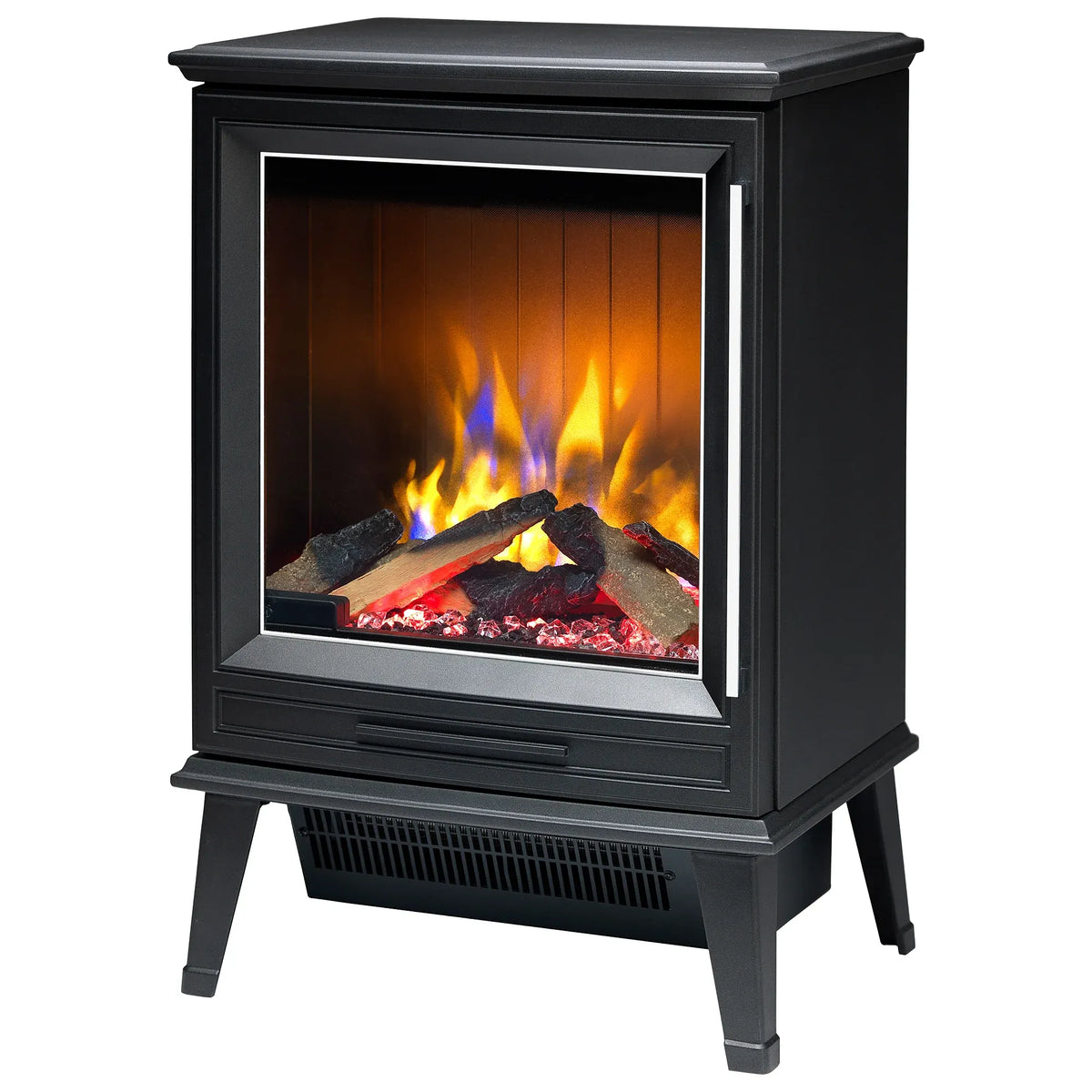 Dimplex Laverton 2kW Freestanding Electric Fireplace Stove Heater, 3D Optiflame Effect, Remote Control, Matte Black