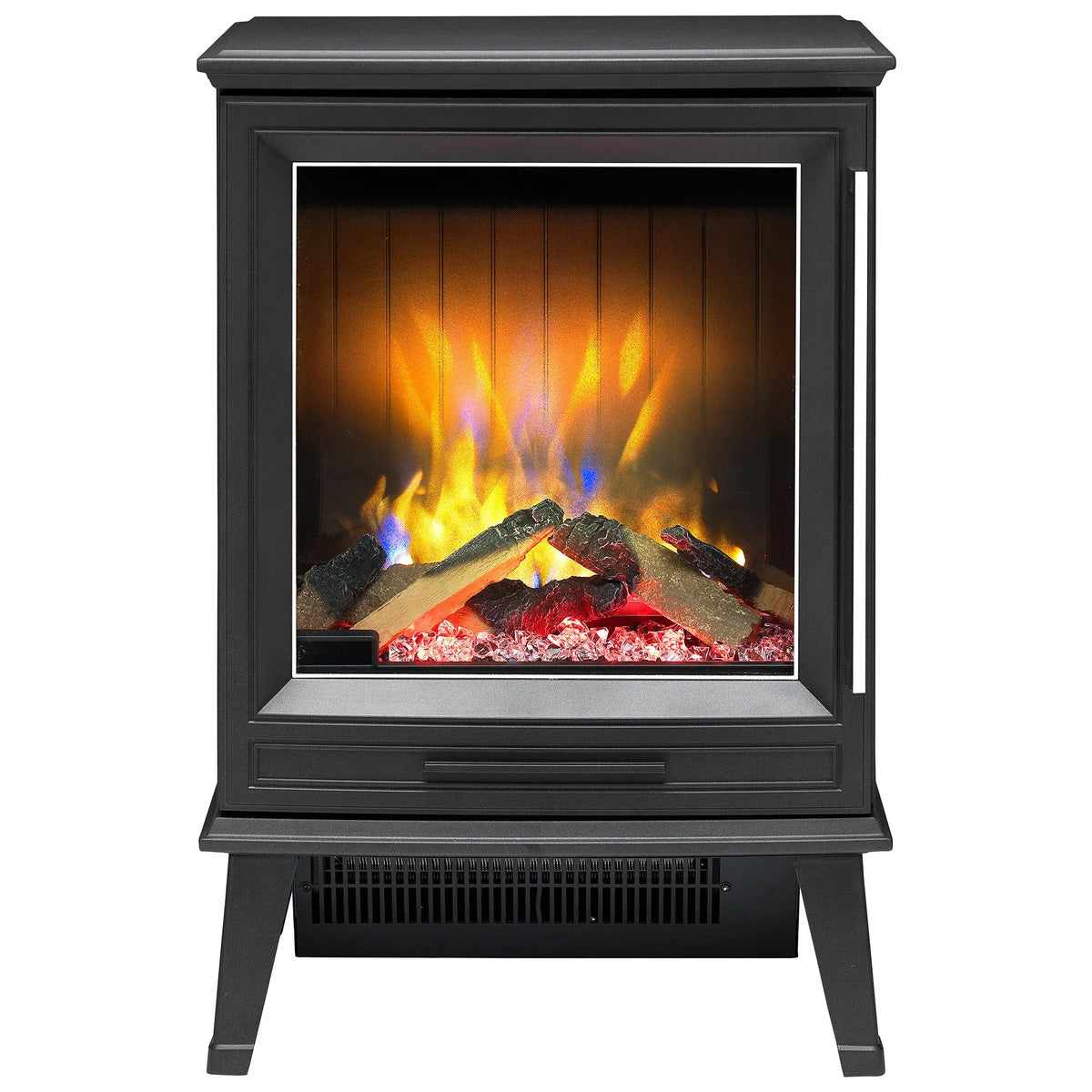 Dimplex Laverton 2kW Freestanding Electric Fireplace Stove Heater, 3D Optiflame Effect, Remote Control, Matte Black