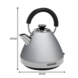Morphy Richards 1.5L Venture Collection Pyramid Kettle in Steel Grey