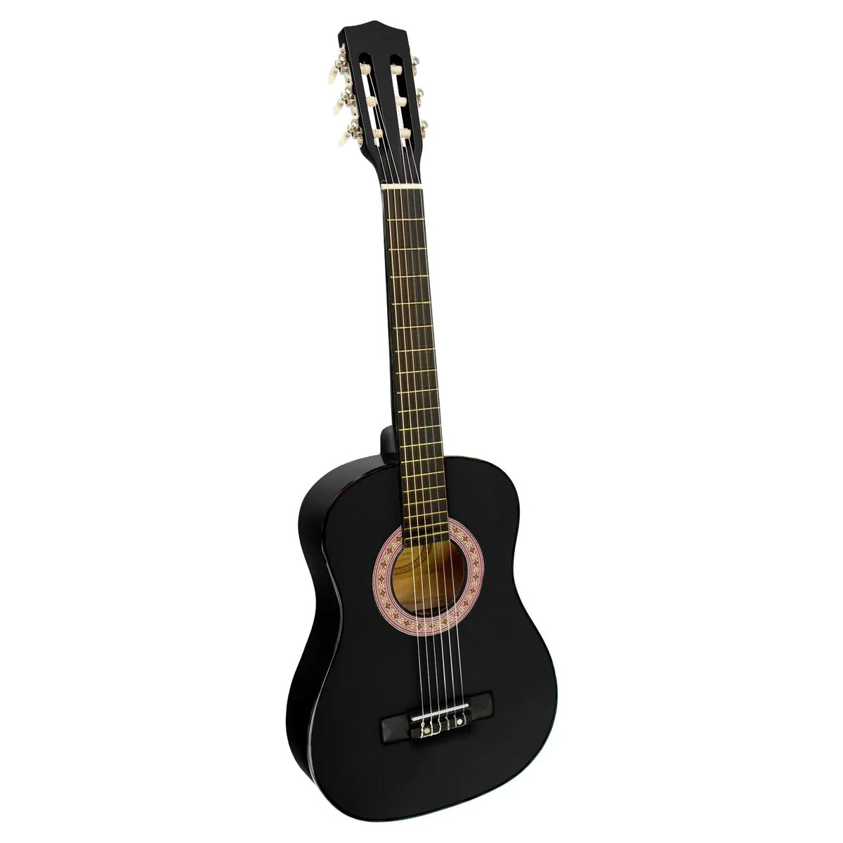 Karrera 34in Wooden Acoustic Childrens Guitar - Black