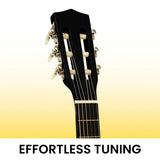 Karrera 34in Wooden Acoustic Childrens Guitar - Black