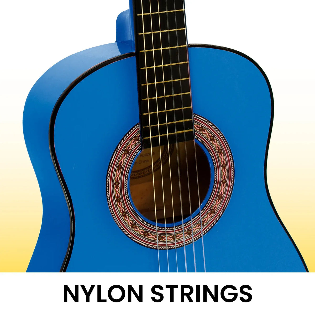 Karrera 34in Wooden Acoustic Childrens Guitar - Blue