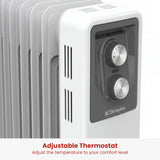 Dimplex 2.4kW Oil Column Heater with Turbo Fan 9 Fin Portable Radiator