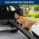 Furtastic Foldable Dog Ramp Non-Slip Portable Pet Steps Ladder for Car SUV High Bed Couch Small Senior Dogs