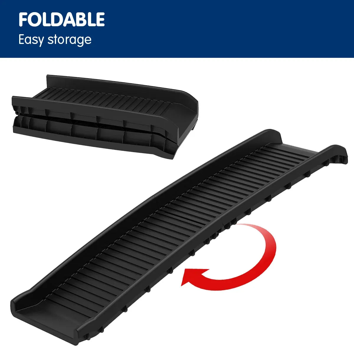 Furtastic Foldable Dog Ramp Non-Slip Portable Pet Steps Ladder for Car SUV High Bed Couch Small Senior Dogs