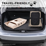 Furtastic Foldable Pet Stairs In White - 50cm Dog Ladder Cat Ramp