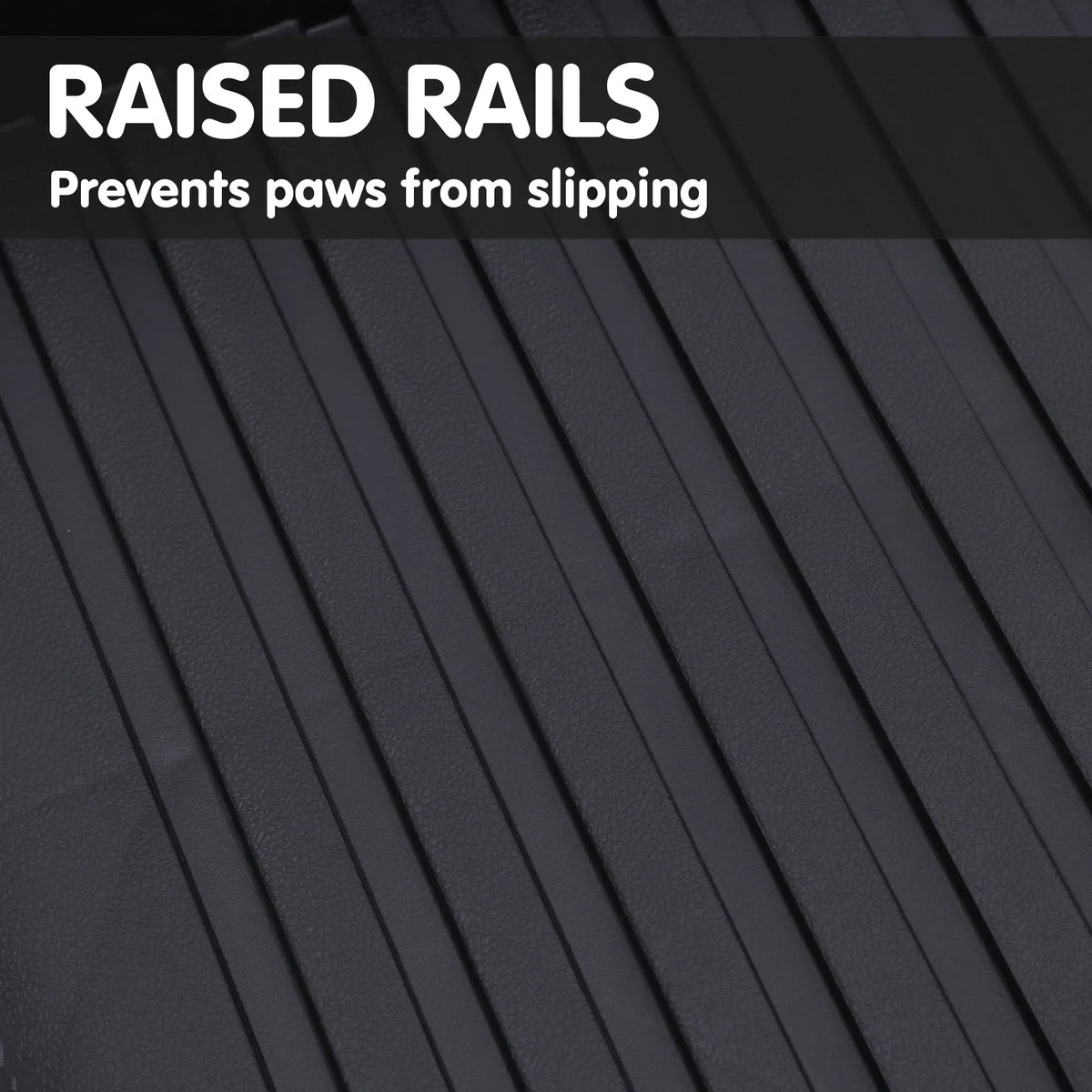 Furtastic 152cm Portable Folding Dog Ramp Non-Slip Pet Car Step Ramp for SUVs Vehicles & Senior Dogs Black
