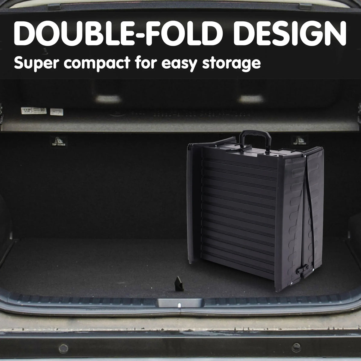 Furtastic 152cm Portable Folding Dog Ramp Non-Slip Pet Car Step Ramp for SUVs Vehicles & Senior Dogs Black