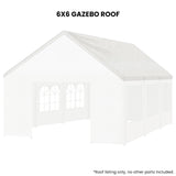 Wallaroo 6x6 White Premium Outdoor Event Marquee Roof Spare Part