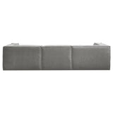 Sarantino Novi 3-Seater Modular Sofa with Ottoman in Grey Non-Slip Bottom Lounge