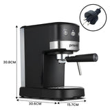 Pronti Breakfast Set with 1.25L Coffee Machine, Silver Noir Toaster & Kettle
