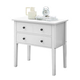 Sarantino Sven Bedside Table Night Stand - White