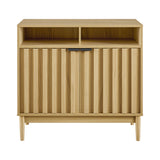 Sarantino Eleni 2-Door Sideboard Buffet Hallway Cabinet Storage Console Cupboard in Natural