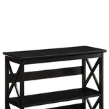 Sarantino Lucas 3-Tier Bookshelf Display Rack in Black