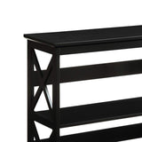 Sarantino Lucas 3-Tier Bookshelf Display Rack in Black