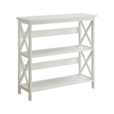 Sarantino Lucas 3-Tier Bookshelf Display Rack in White