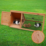 Furtastic Triangle Wooden Rabbit Hutch