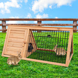 Furtastic Triangle Wooden Rabbit Hutch