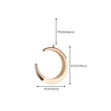 BAMDECOR Moon Stair Chandelier Golden Luxury Villa Duplex Staircase Chandelier Apartment Revolving Loft Hollow Living Room (Dimmable Control)