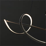 BAMDECOR A36 Modern LED Linear Chandeliers Pendant Lights with Dimmable LED and Adjustable Hanging Length 140cm -Black