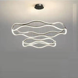 BAMDECOR A212/2 Modern Wavy Art Aluminum Light Fixture for Living Room Bedroom Indoor Decor