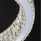 BAMDECOR C3319 Modern Crystal Chandeliers Lighting Fixtures Contemporary Round Chandelier Lighting Fixtures Crystal Pendant Ceiling Lights(Gold-60cm)