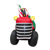 Radiant Christmas Lights Tractor Penguin Gift Xmas Inflatable Santa 1.8m Height