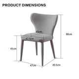 VELLUTO Modern Kitchen Dining Room Chairs Faux Leather Flannel Accent Chairs Metal Vanity Lounge Chair with Back for Living Room Set of 2 (Green)