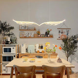 BAMDECOR Wing-Shaped LED Ceiling Light 3-Color Changeable Stepless Dimming High Light Transmission Board Modern Lighting Fixture