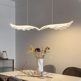 BAMDECOR 150cm Wing-Shaped LED Ceiling Light 3-Color Changeable Stepless Dimming High Light Transmission Board Modern Lighting Fixture